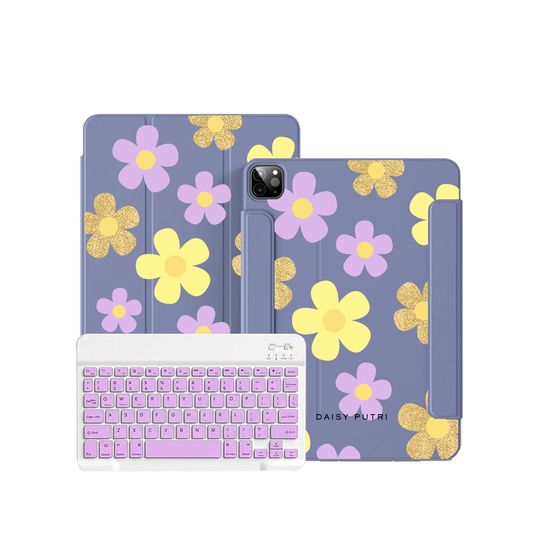ฝาพับคีย์บอร์ดไร้สายสำหรับ iPad / Android - Daisy Twinkle