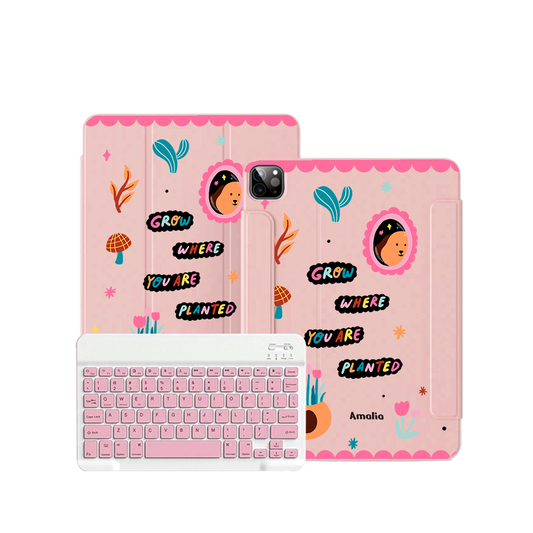 ฝาพับคีย์บอร์ดไร้สายสำหรับ iPad / Android Tab - เติบโตได้ทุกที่ที่คุณปลูก