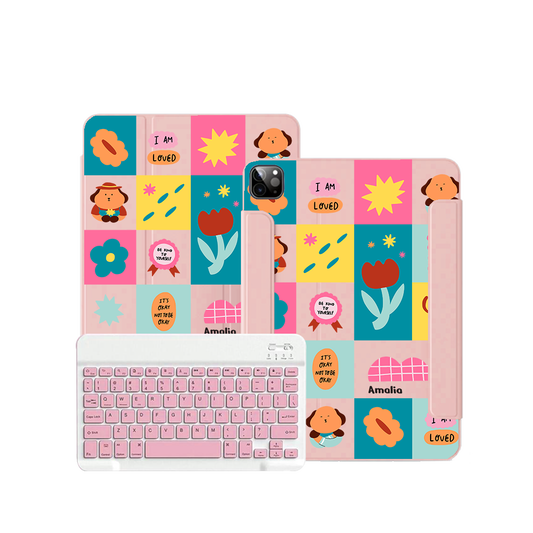 ฝาพับคีย์บอร์ดไร้สายสำหรับ iPad / Android - Selflove Cubicle