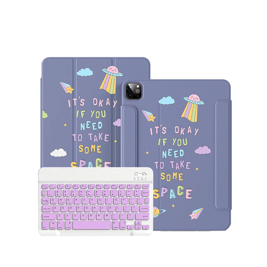 ฝาพับคีย์บอร์ดไร้สายสำหรับ iPad / Android - อวกาศ