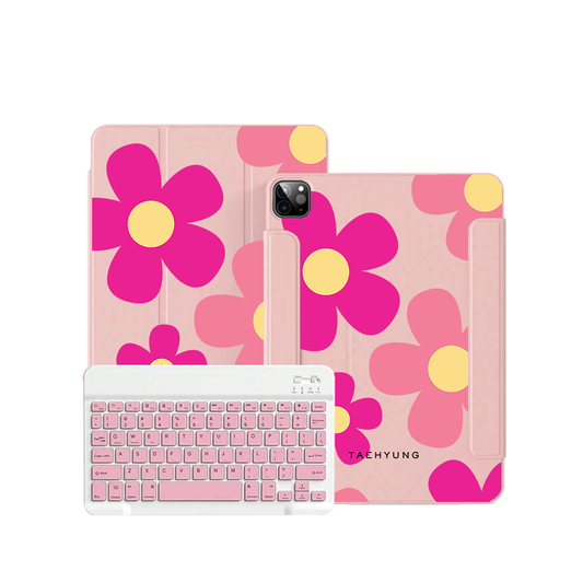ฝาพับคีย์บอร์ดไร้สายสำหรับ iPad / Android - Daisy Delight