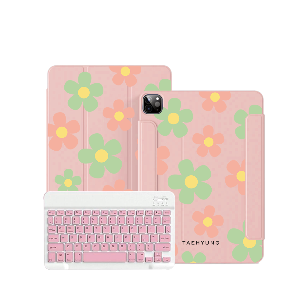 ฝาพับคีย์บอร์ดไร้สายสำหรับ iPad / Android - Daisy Spring