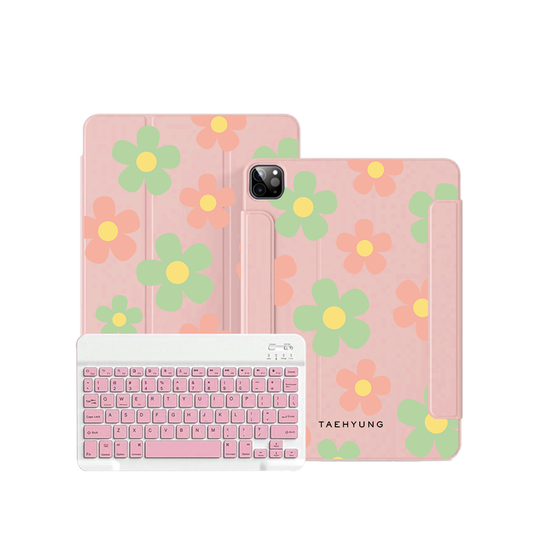 ฝาพับคีย์บอร์ดไร้สายสำหรับ iPad / Android - Daisy Spring
