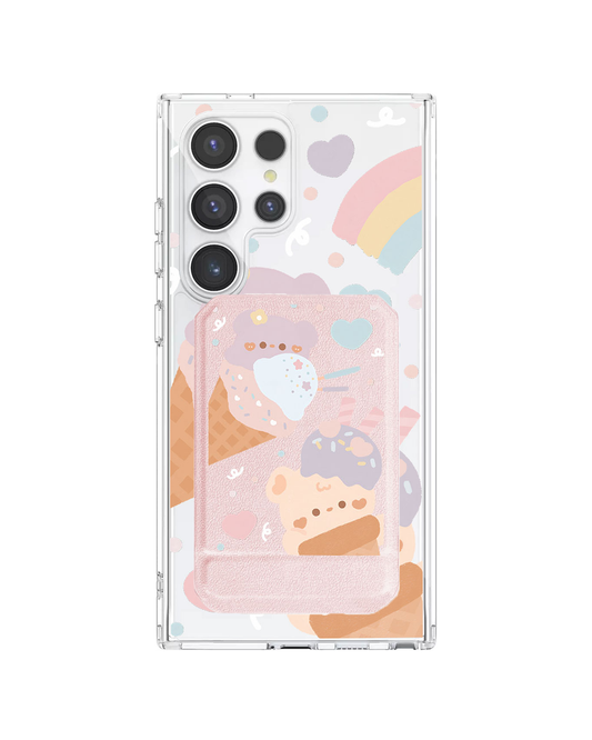Android Magnetic Multifold Wallet - Ice Cream for Teddy