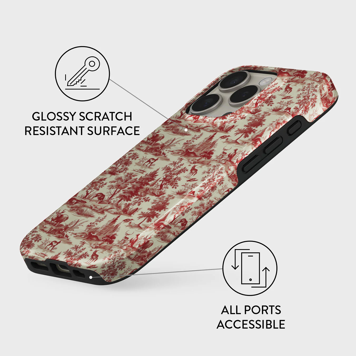 กองหลัง iPhone - Barocco Rose