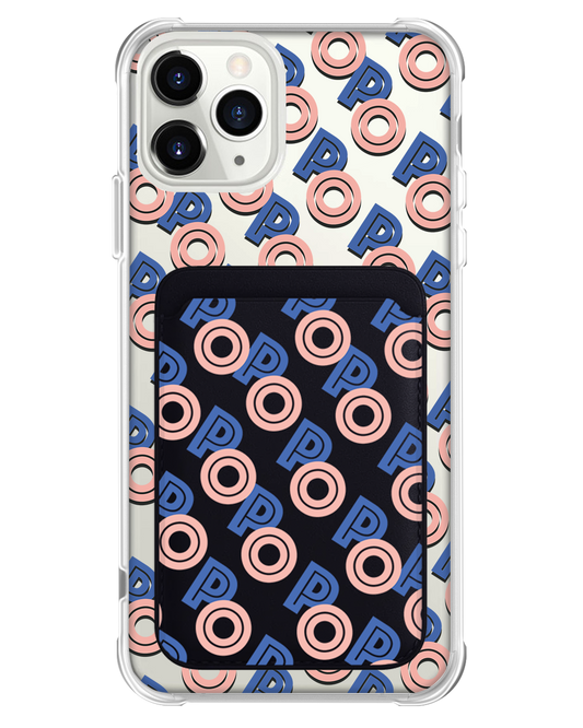 iPhone Magnetic Wallet Case - Initial 1.0 Monogram