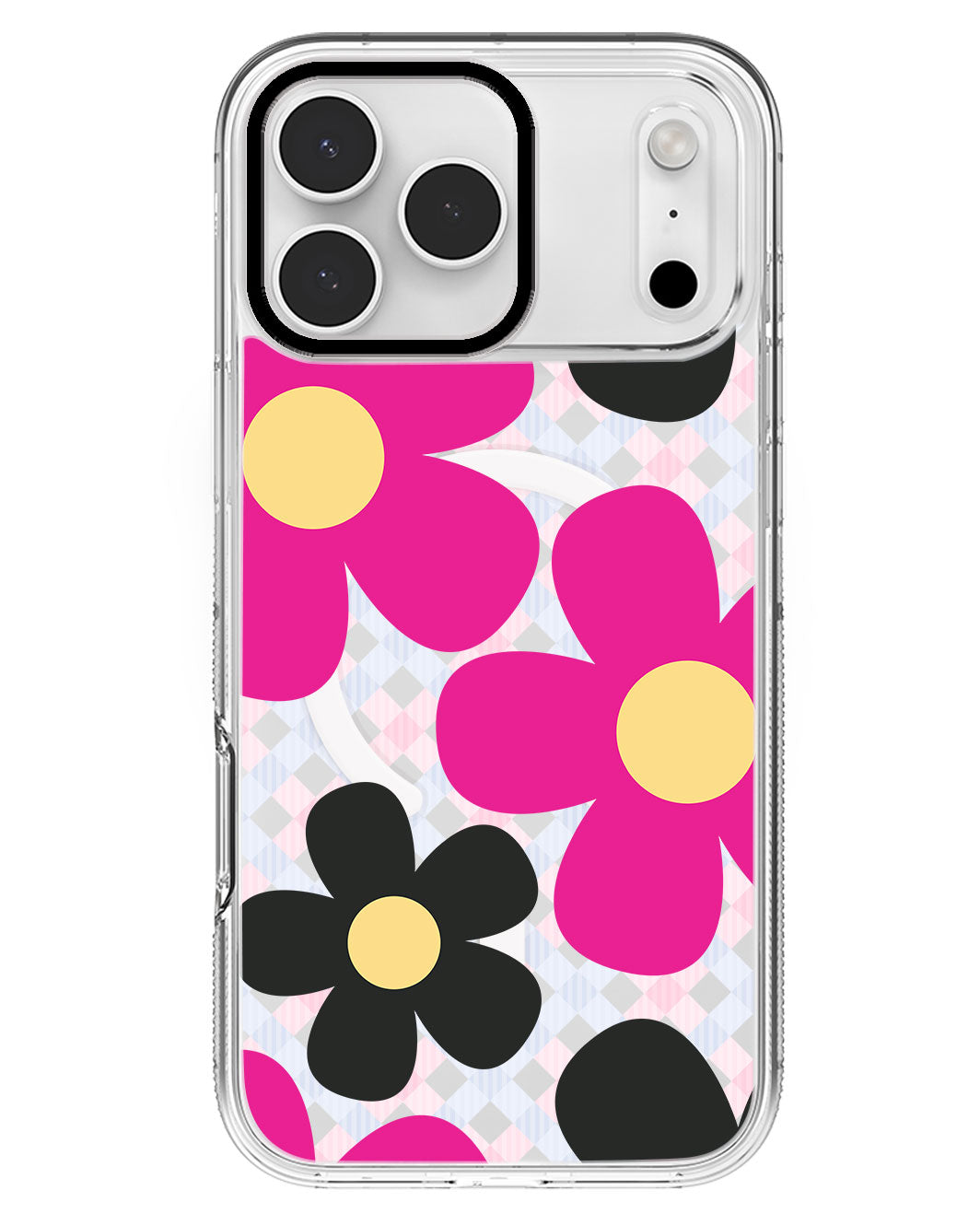 iPhone Rearguard MagSwap - Daisy Hot Pink