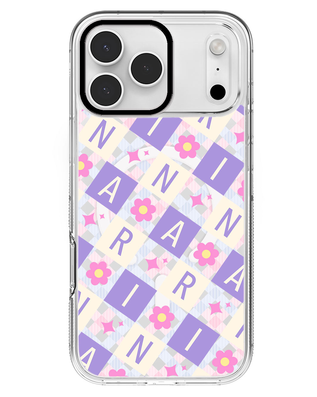 iPhone Rearguard MagSwap - CUSTOM MONOGRAM 3.0 Flower Grid 3.0