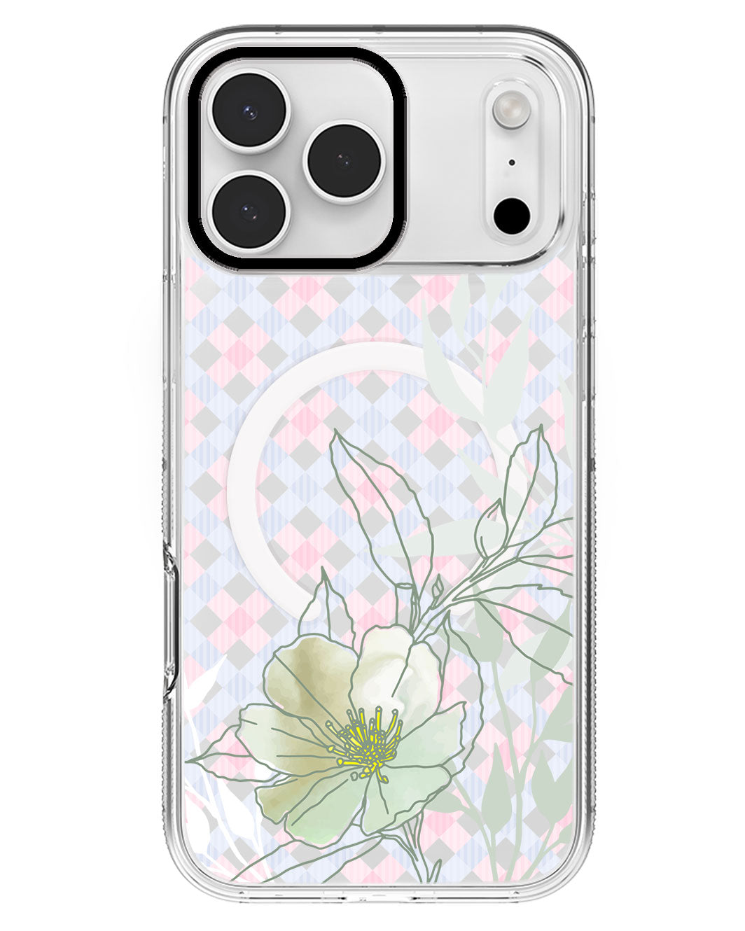 iPhone Rearguard MagSwap - Greenmint Lily