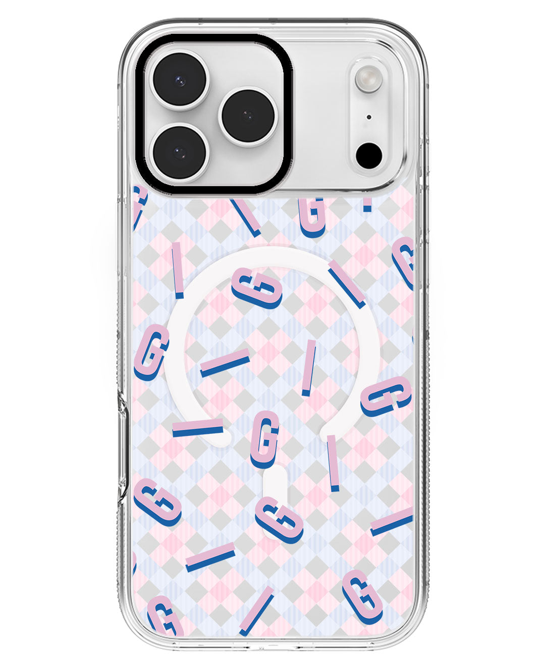 iPhone Rearguard MagSwap - CUSTOM MONOGRAM 1.0 Cotton Candy