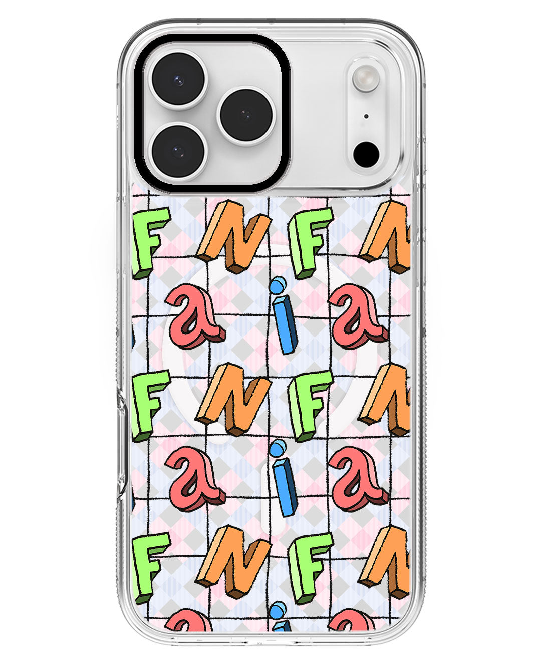 iPhone Rearguard MagSwap - Playful Monogram