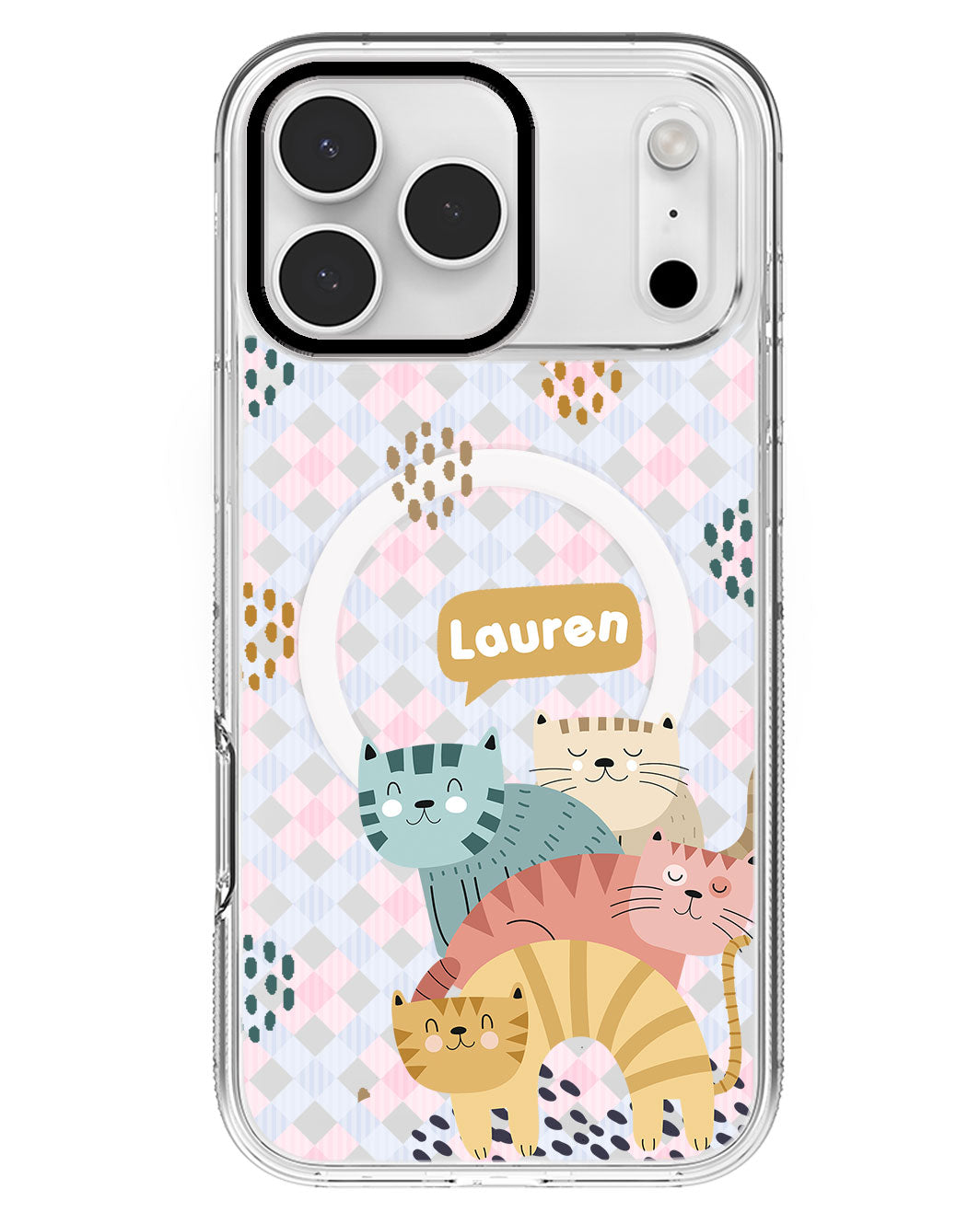 iPhone Rearguard MagSwap - Rainbow Meow 2.0
