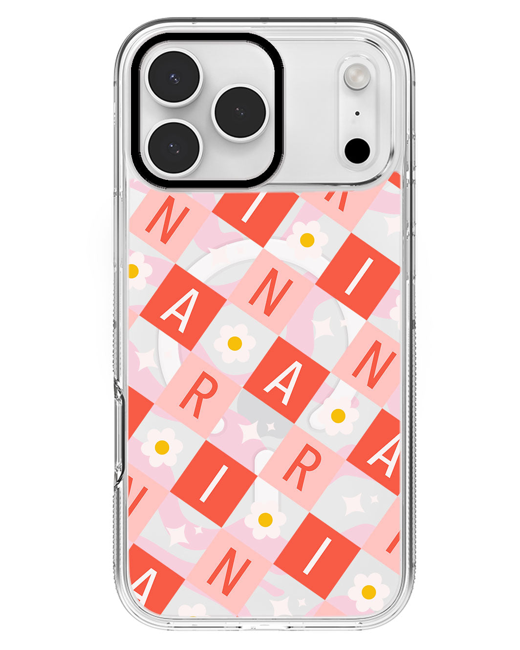 iPhone Rearguard MagSwap - CUSTOM MONOGRAM 3.0 Flower Grid 2.0