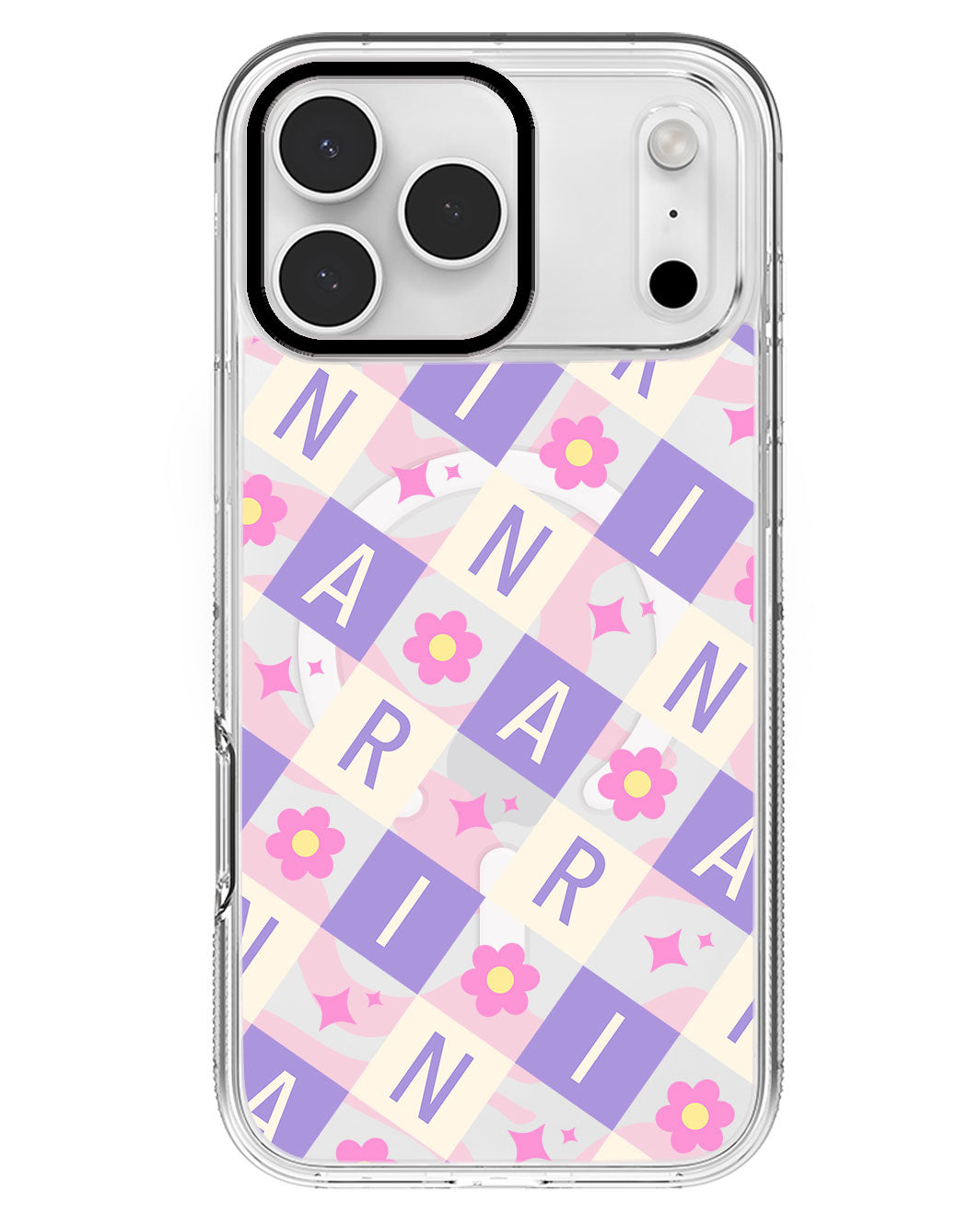 iPhone Rearguard MagSwap - CUSTOM MONOGRAM 3.0 Flower Grid 3.0