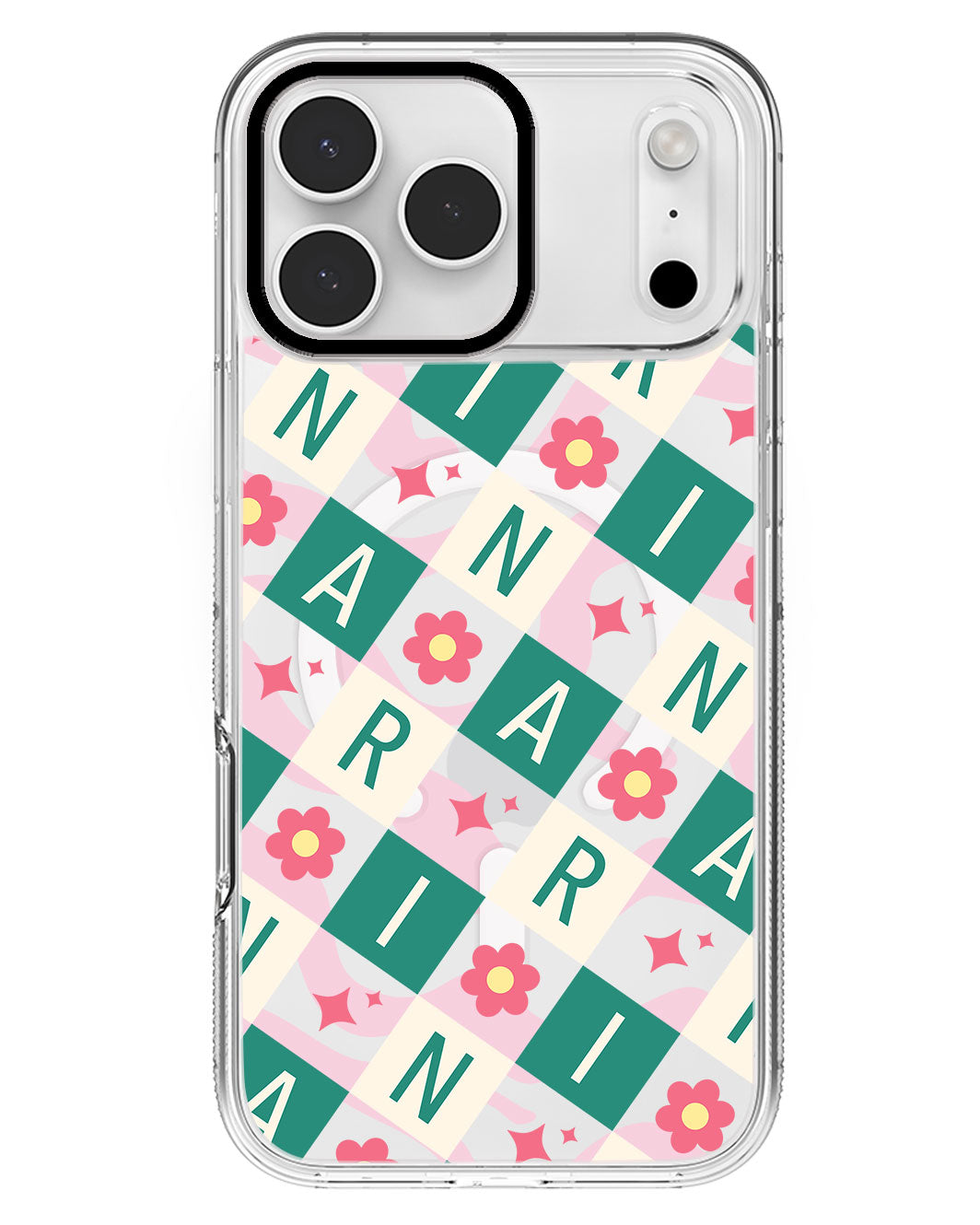 iPhone Rearguard MagSwap - CUSTOM MONOGRAM 3.0 Flower Grid 4.0