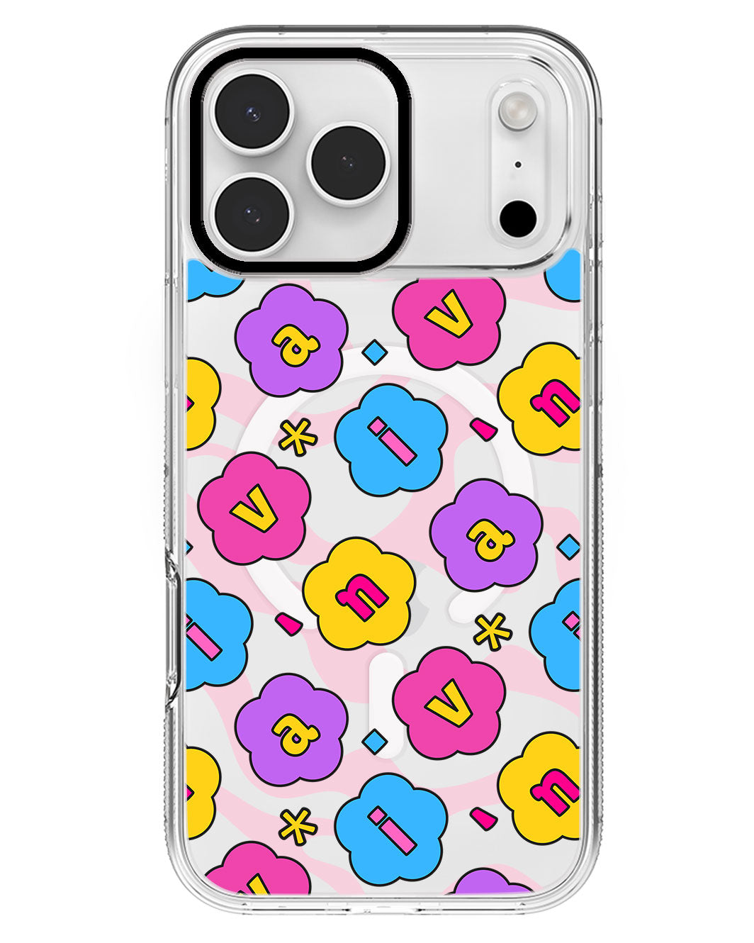 iPhone Rearguard MagSwap - CUSTOM MONOGRAM 3.0 Flower Petals 4.0