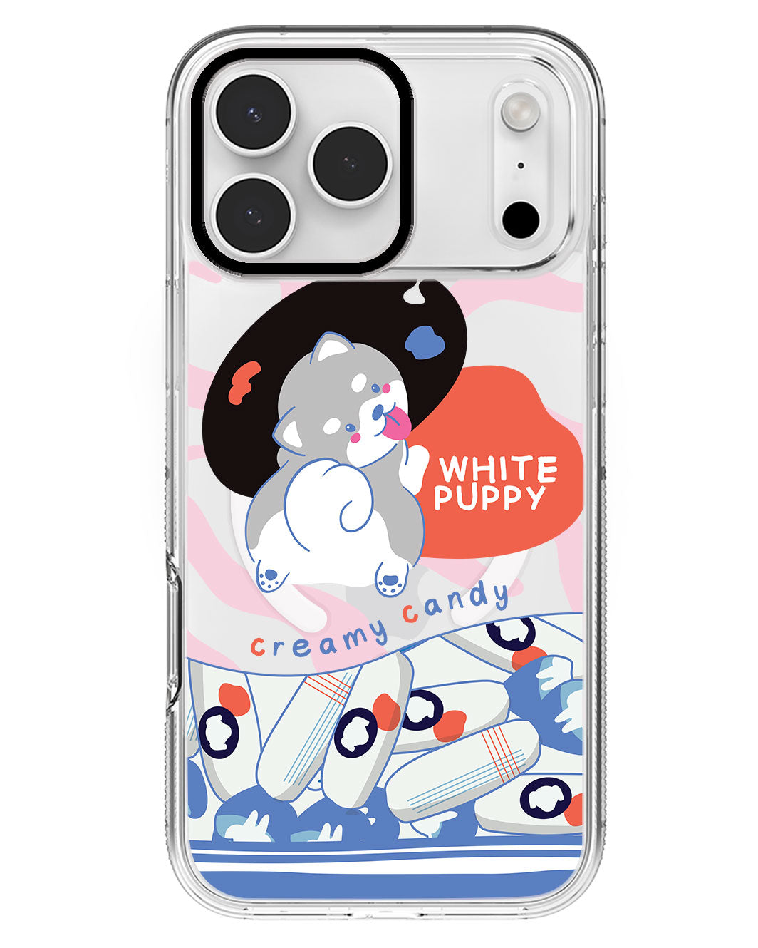 iPhone Rearguard MagSwap - White Puppy