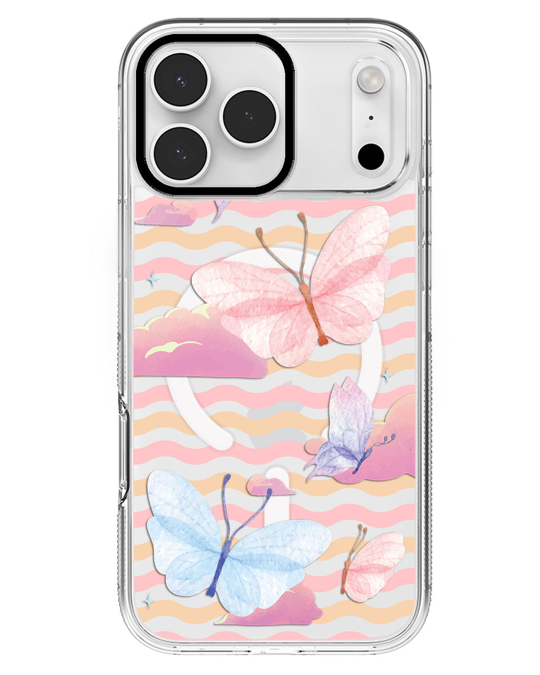 iPhone Rearguard MagSwap - Butterfly & Clouds
