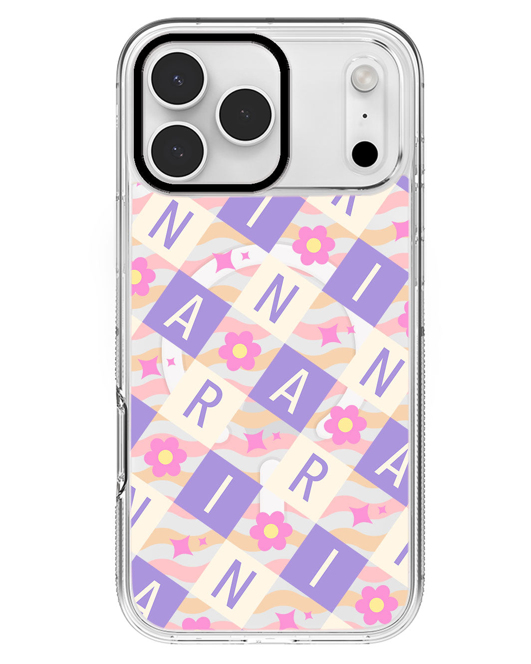 iPhone Rearguard MagSwap - CUSTOM MONOGRAM 3.0 Flower Grid 3.0
