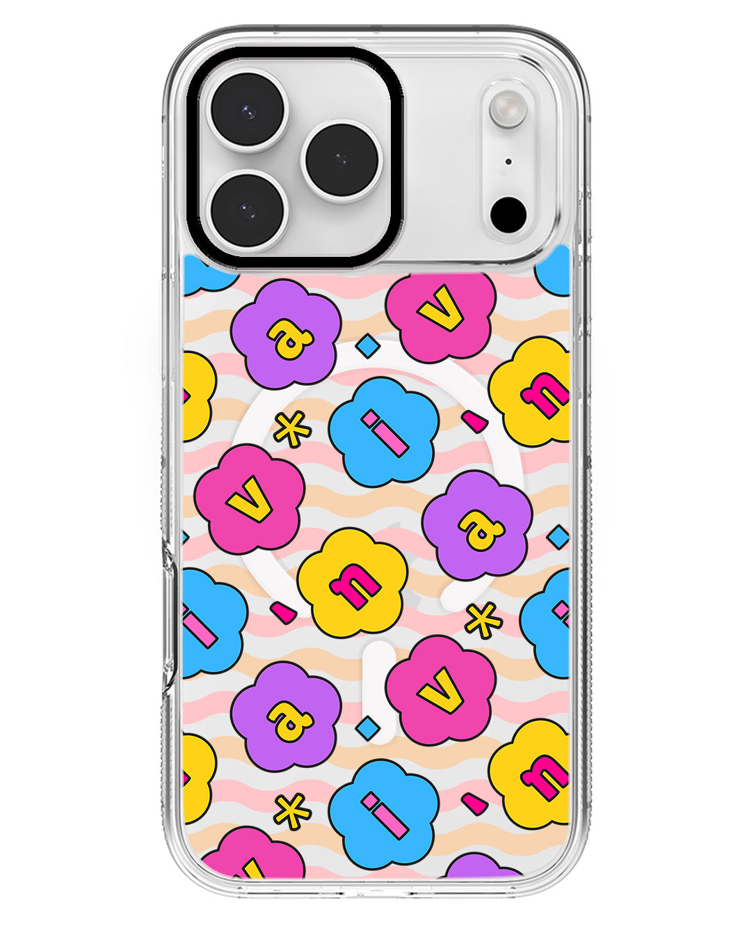 iPhone Rearguard MagSwap - CUSTOM MONOGRAM 3.0 Flower Petals 4.0