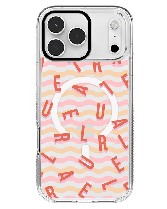 iPhone Rearguard MagSwap - CUSTOM MONOGRAM 1.0 Coral