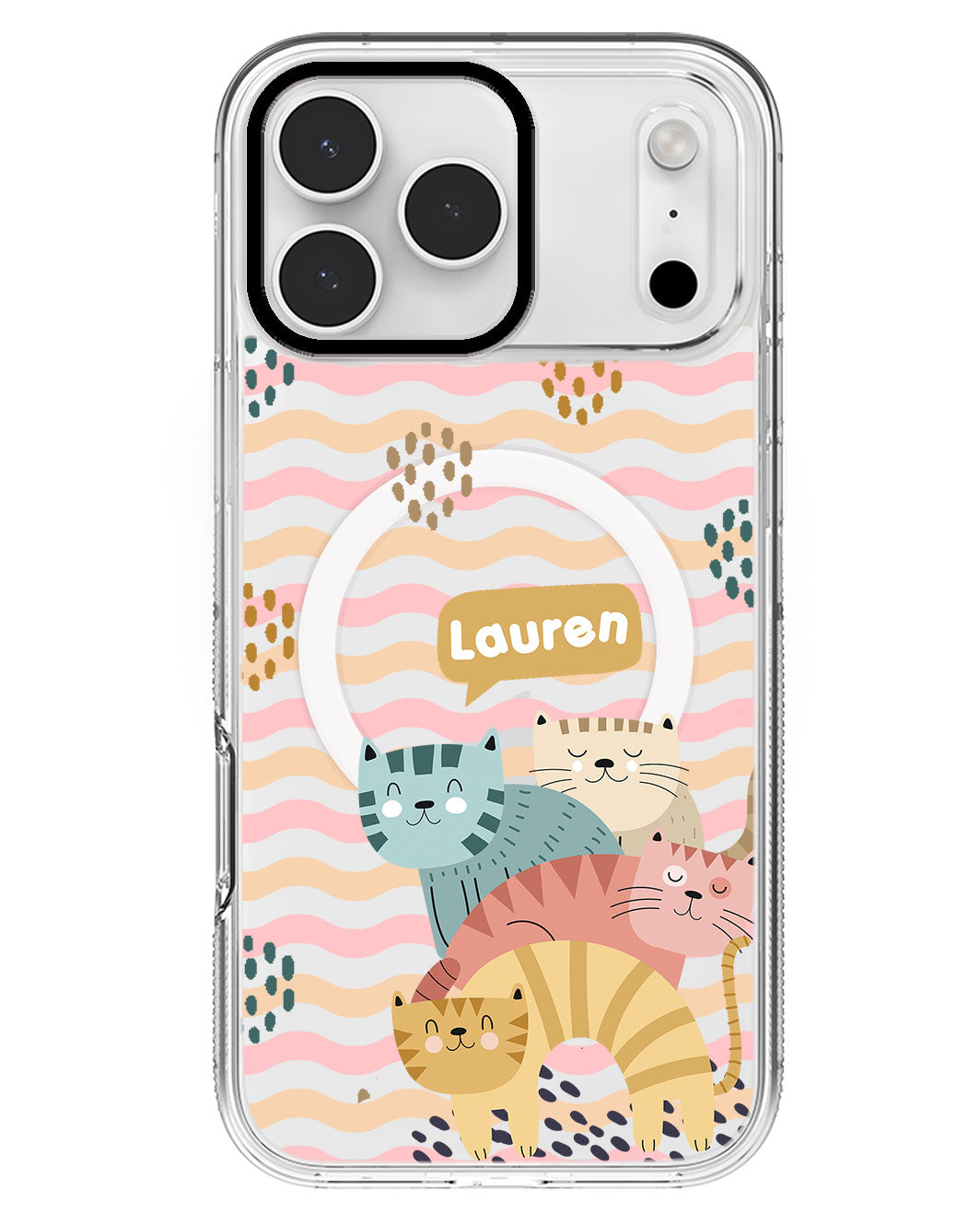 iPhone Rearguard MagSwap - Rainbow Meow 2.0