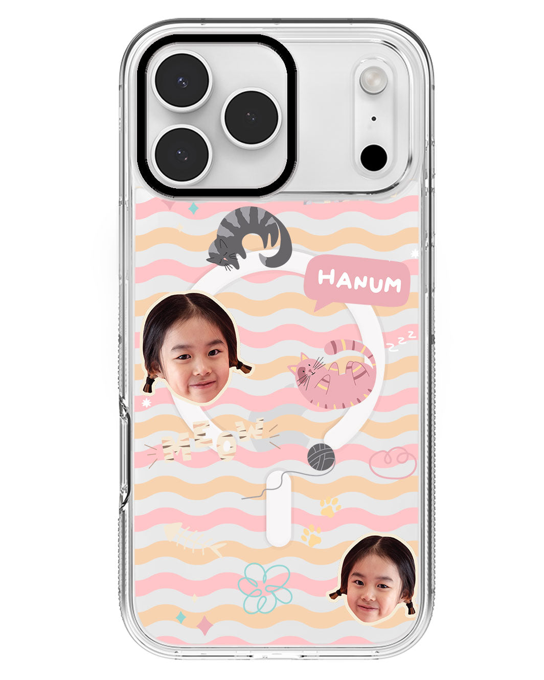 iPhone Rearguard MagSwap - Face Grid Kitty