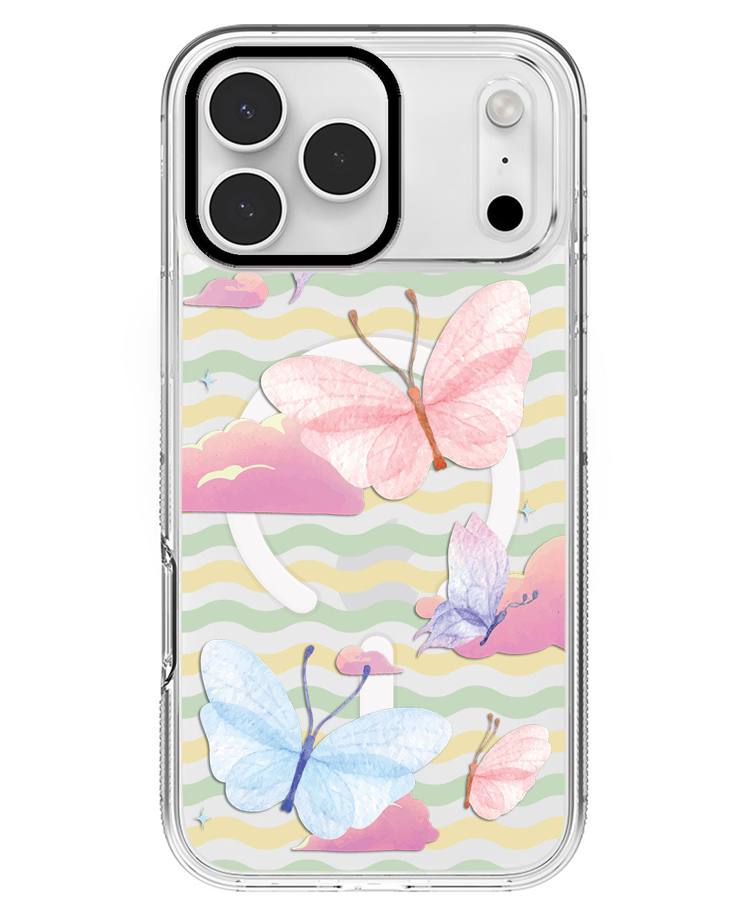 iPhone Rearguard MagSwap - Butterfly & Clouds