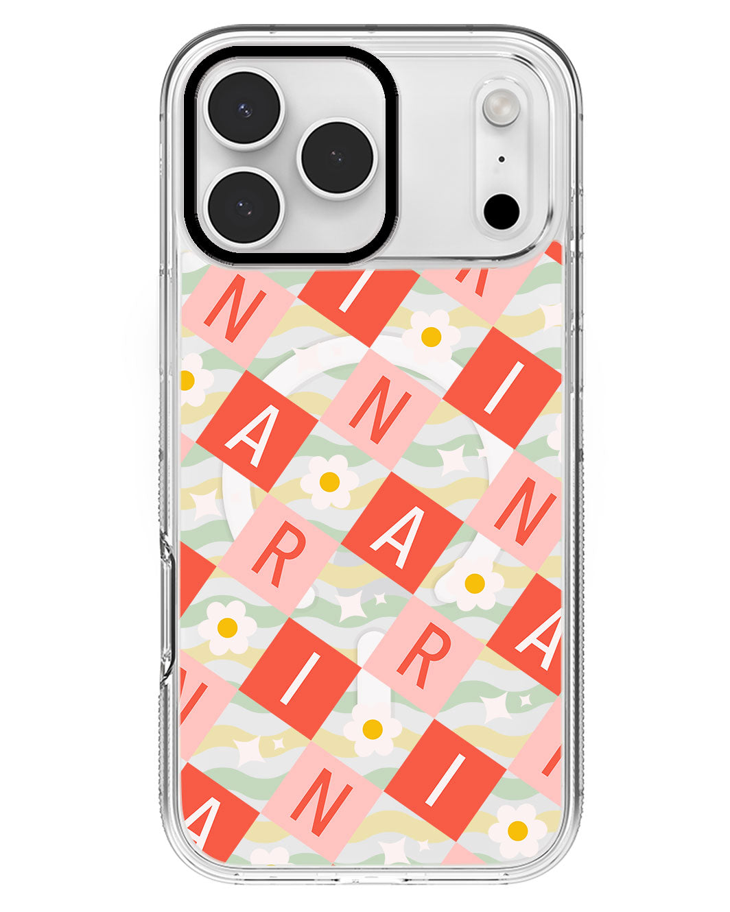 iPhone Rearguard MagSwap - CUSTOM MONOGRAM 3.0 Flower Grid 2.0