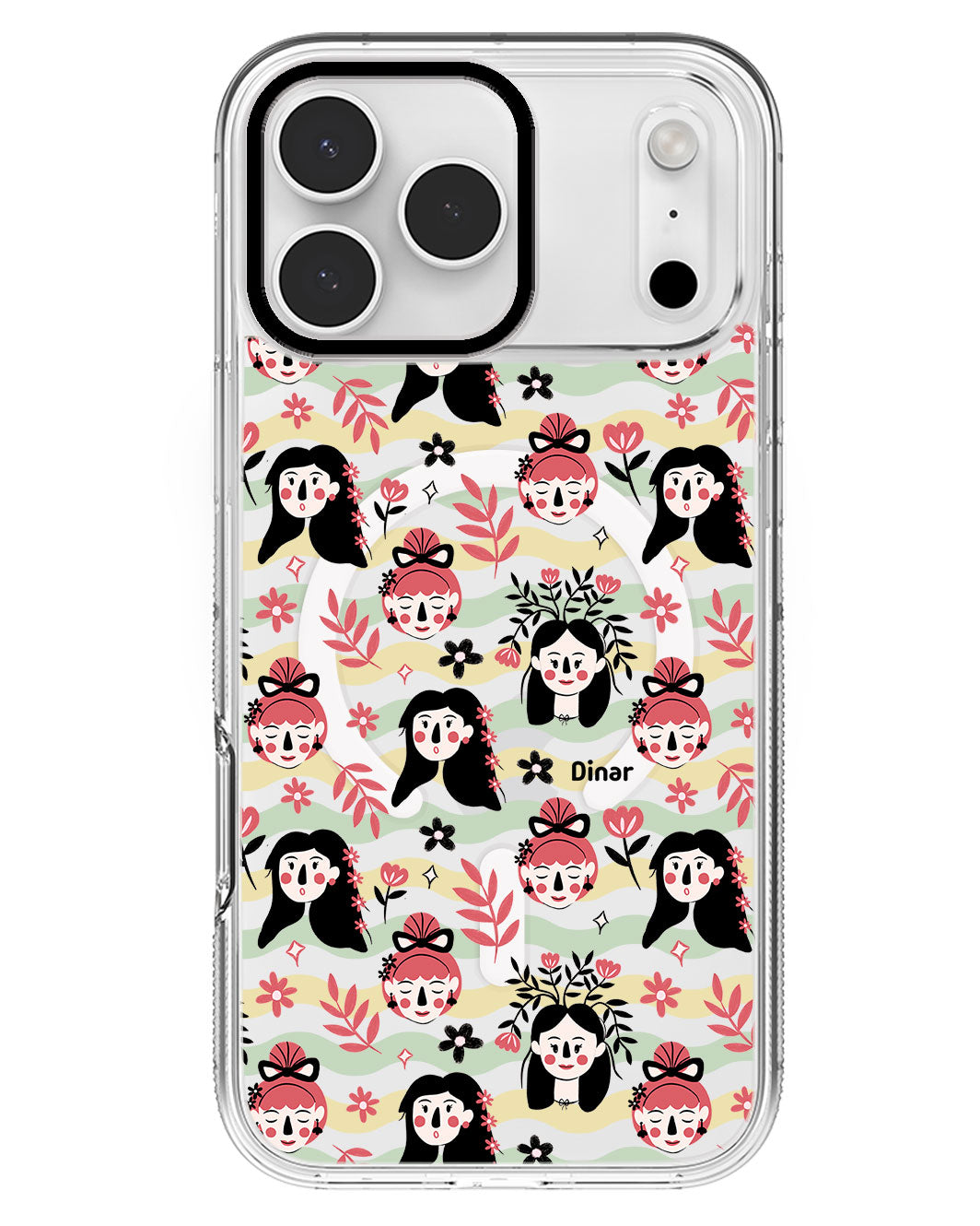 iPhone Rearguard MagSwap - Flowery Faces