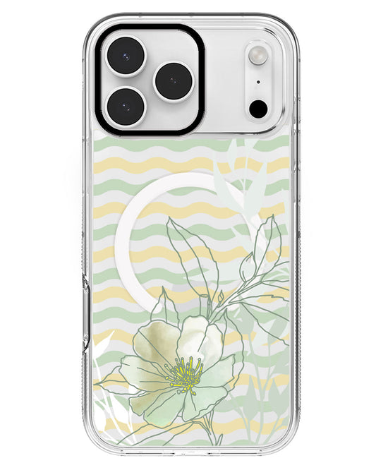 iPhone Rearguard MagSwap - Greenmint Lily