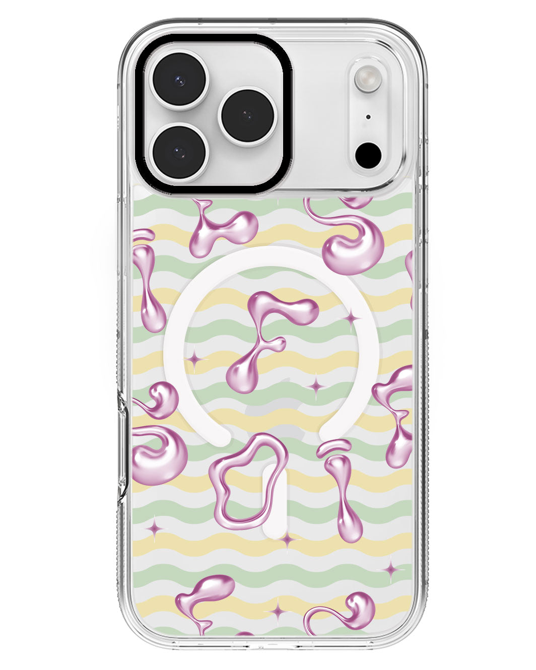 iPhone Rearguard MagSwap - Pink Chrome Monogram