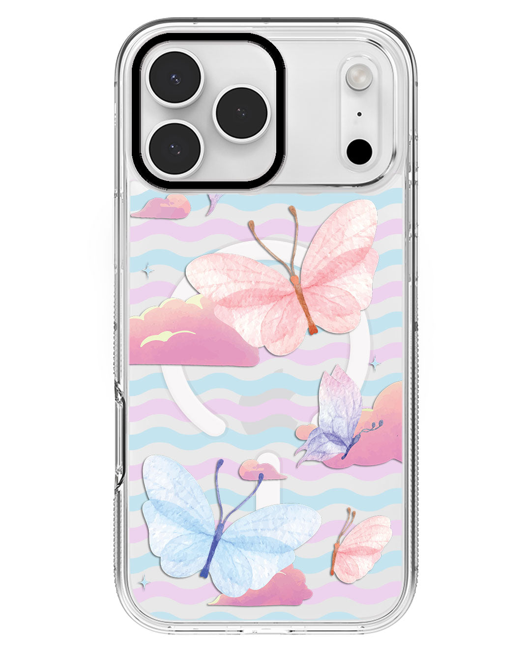 iPhone Rearguard MagSwap - Butterfly & Clouds