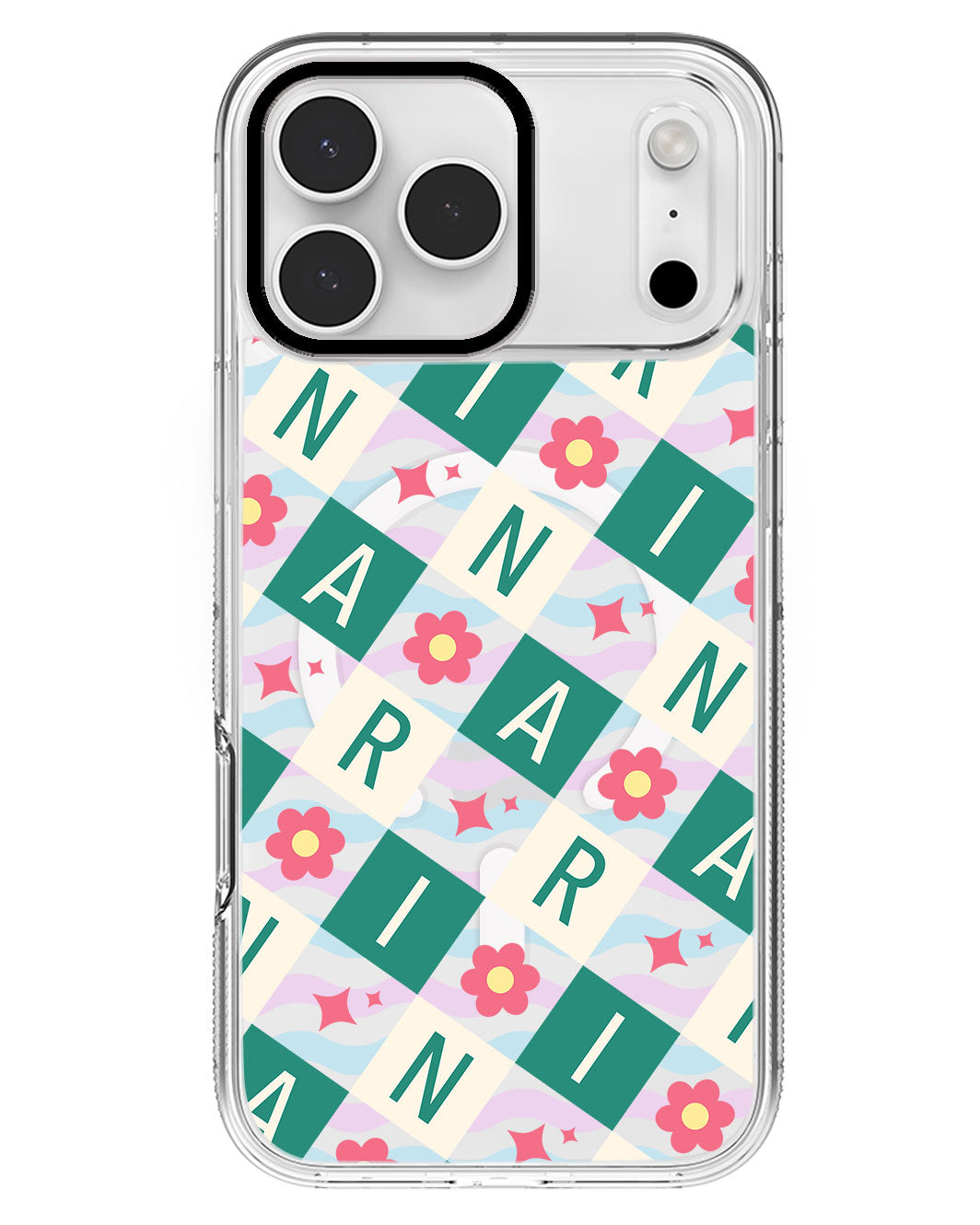 iPhone Rearguard MagSwap - CUSTOM MONOGRAM 3.0 Flower Grid 4.0