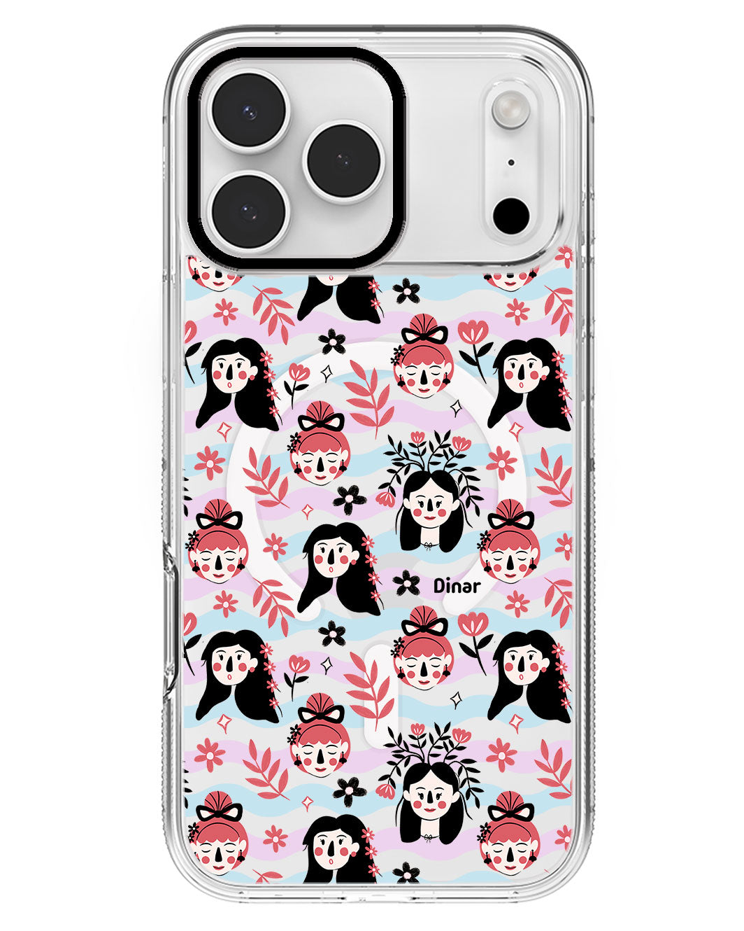 iPhone Rearguard MagSwap - Flowery Faces