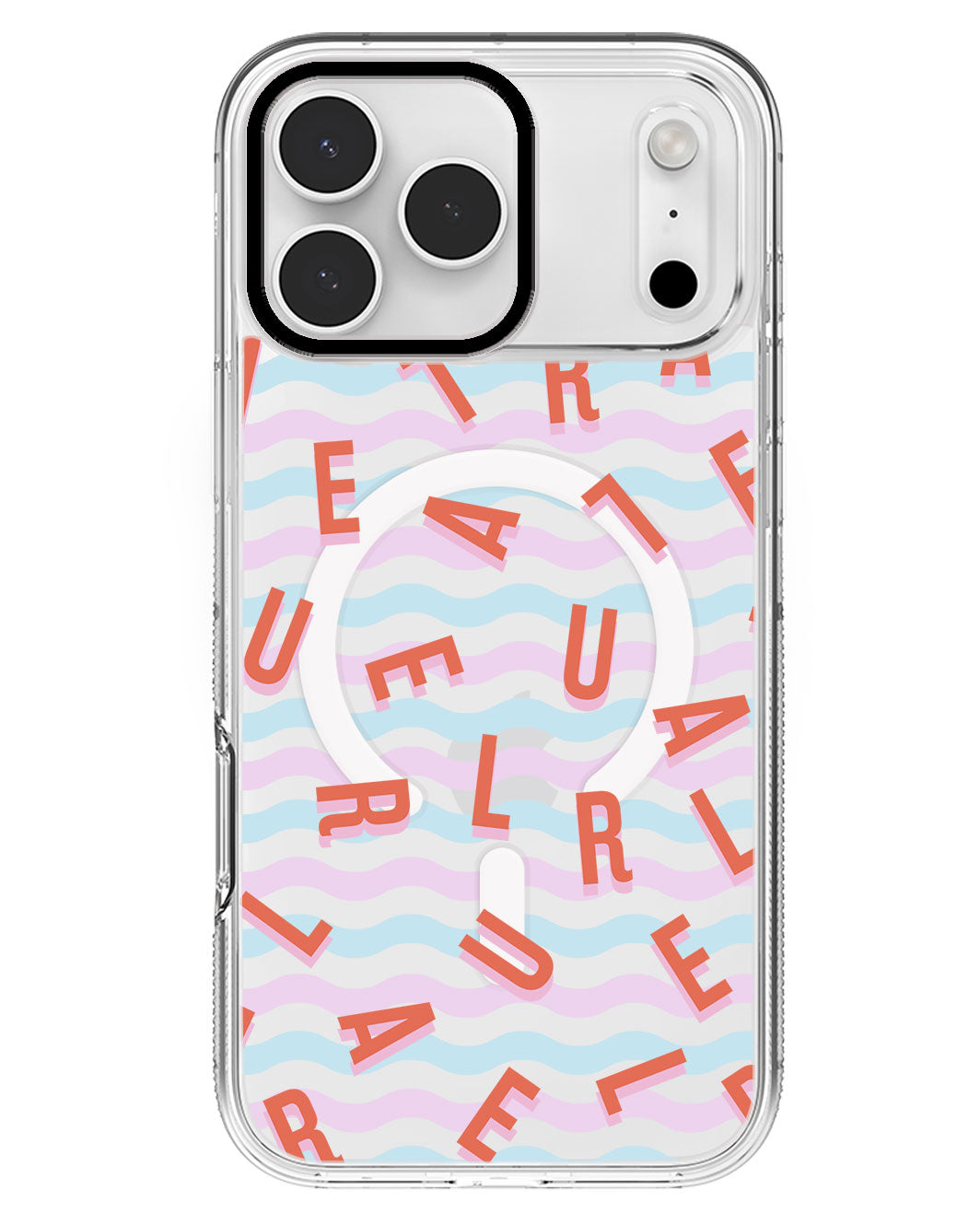 iPhone Rearguard MagSwap - CUSTOM MONOGRAM 1.0 Coral