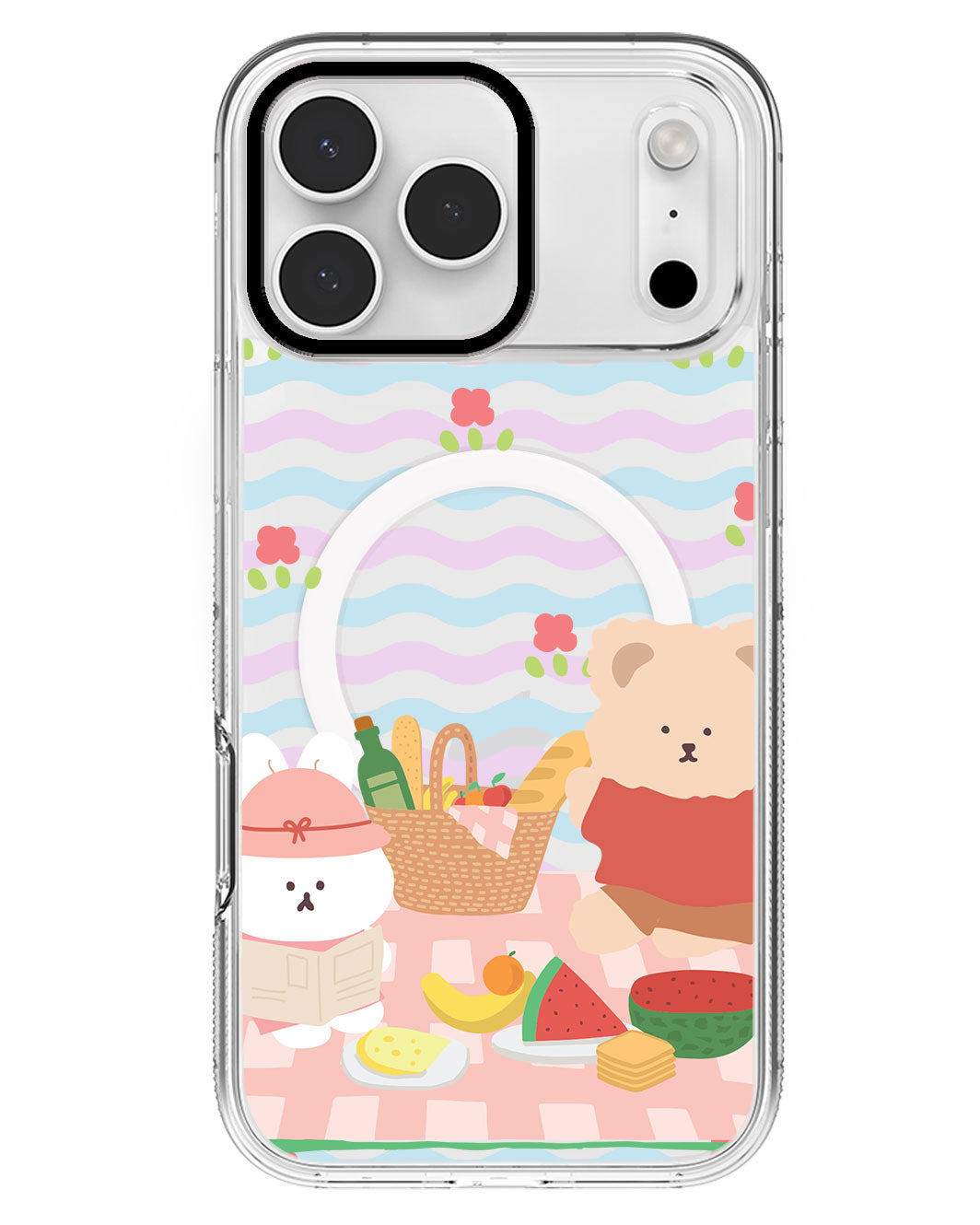 iPhone Rearguard MagSwap - Picnic Bear Pink