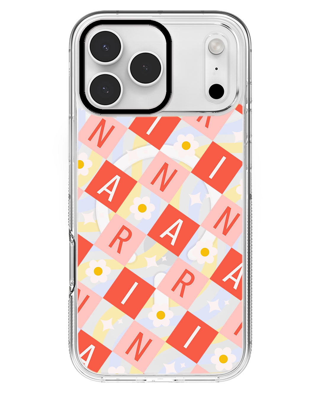 iPhone Rearguard MagSwap - CUSTOM MONOGRAM 3.0 Flower Grid 2.0