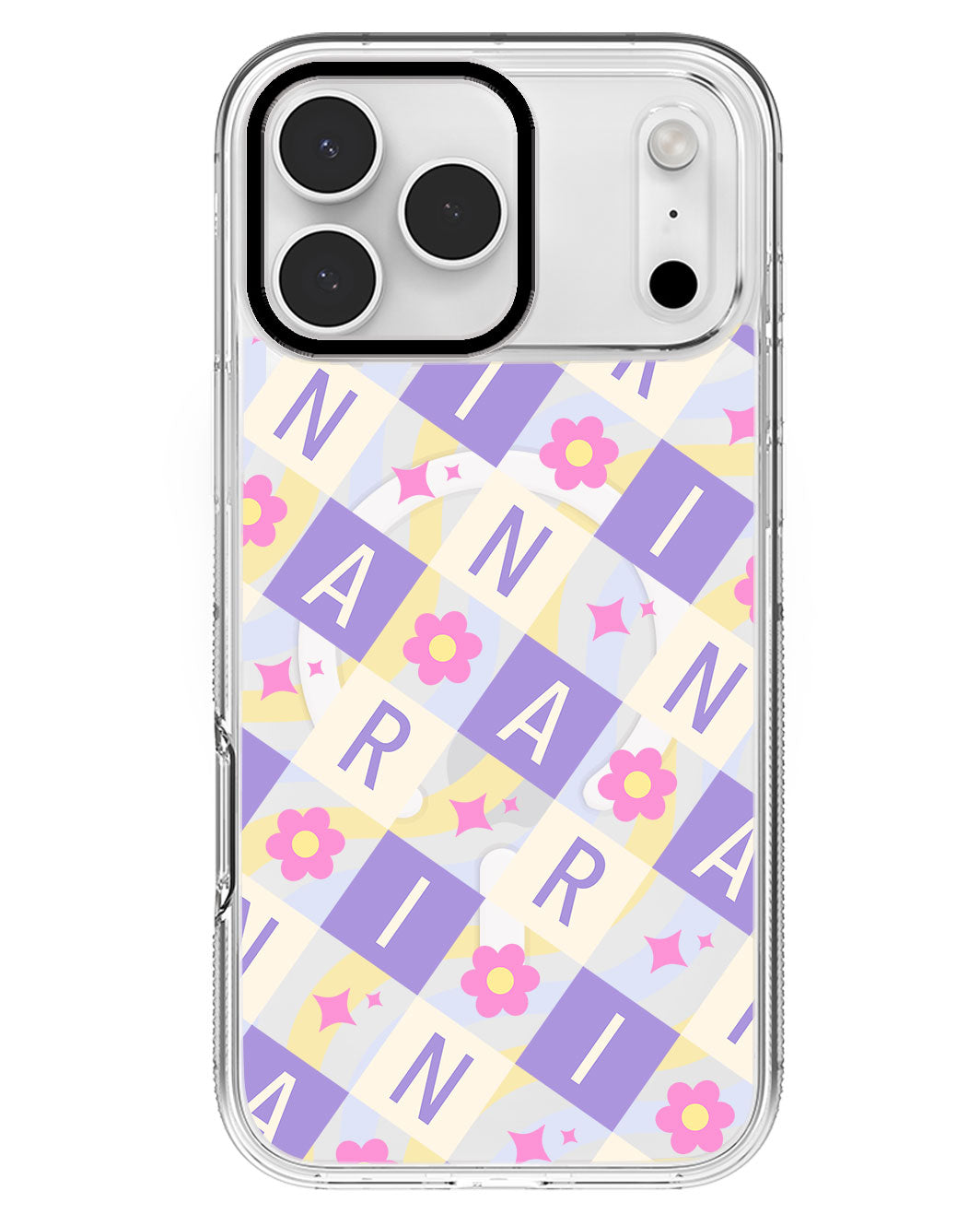 iPhone Rearguard MagSwap - CUSTOM MONOGRAM 3.0 Flower Grid 3.0