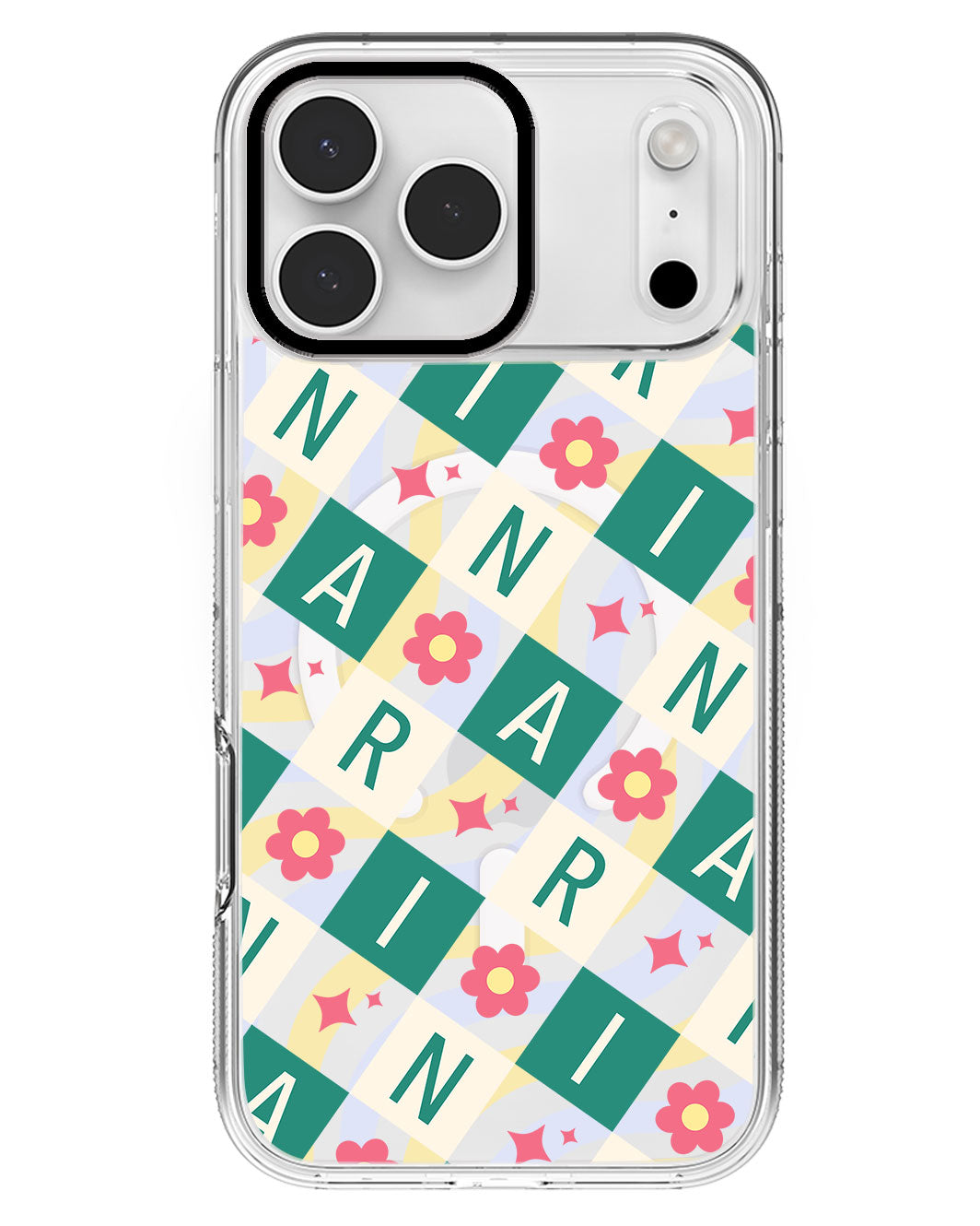 iPhone Rearguard MagSwap - CUSTOM MONOGRAM 3.0 Flower Grid 4.0