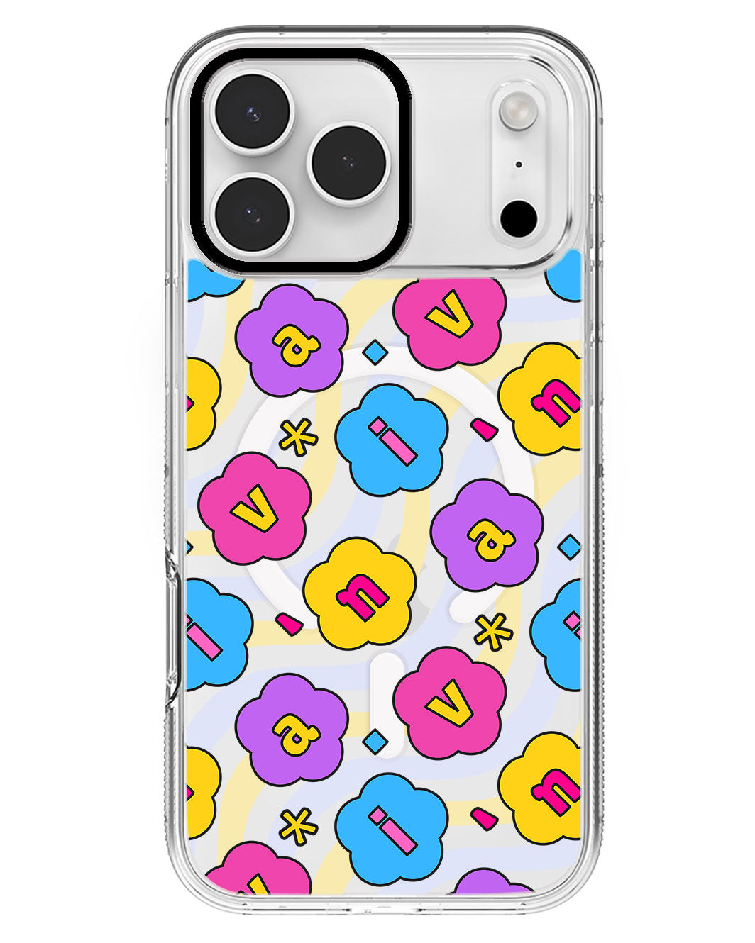 iPhone Rearguard MagSwap - CUSTOM MONOGRAM 3.0 Flower Petals 4.0