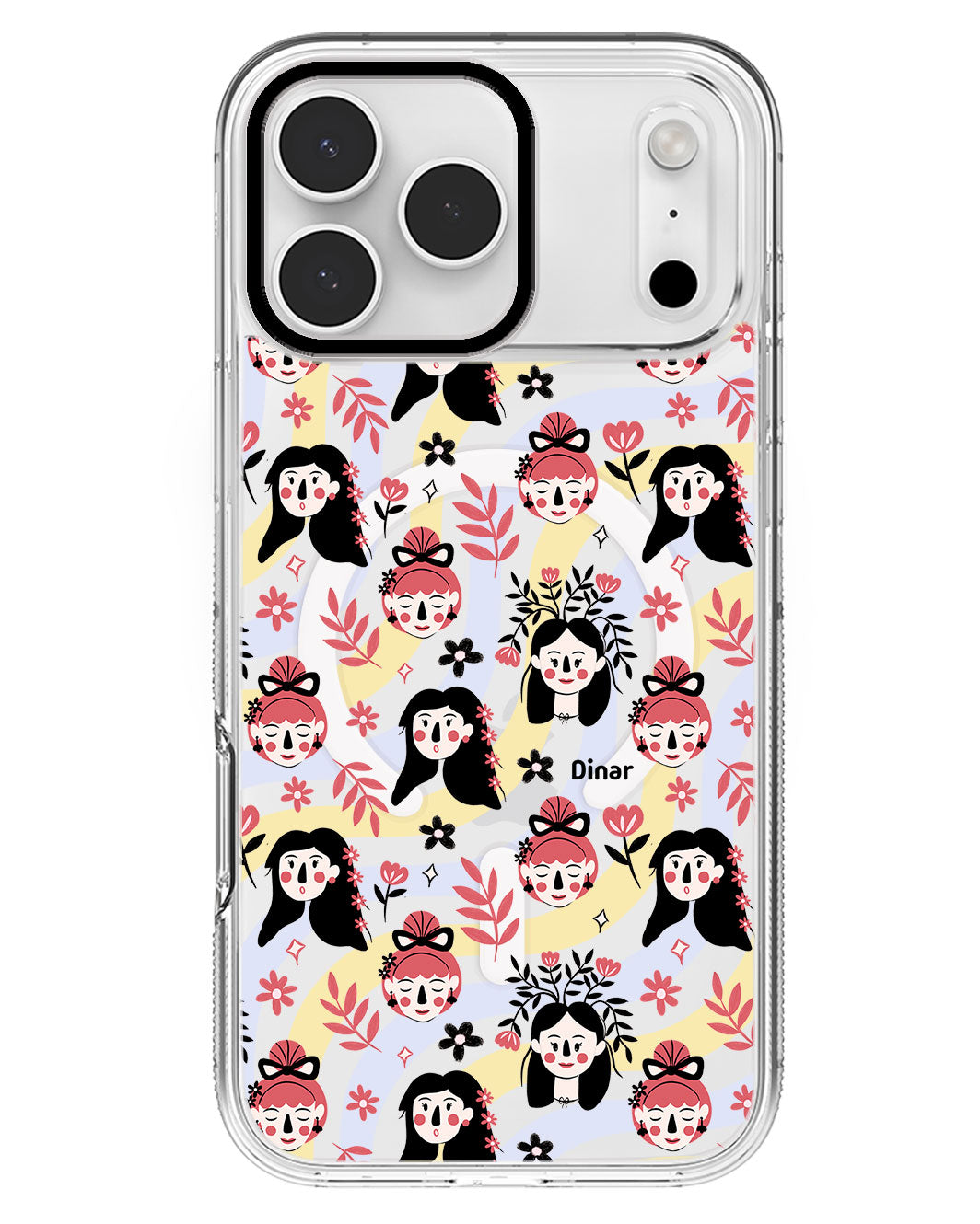 iPhone Rearguard MagSwap - Flowery Faces