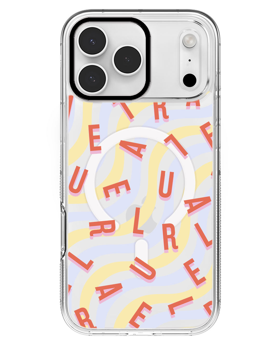 iPhone Rearguard MagSwap - CUSTOM MONOGRAM 1.0 Coral