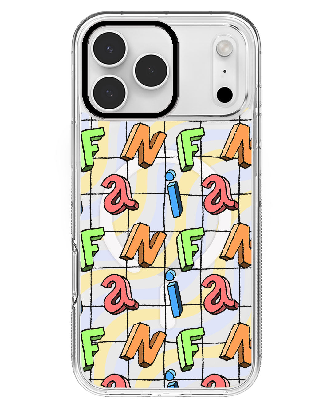 iPhone Rearguard MagSwap - Playful Monogram