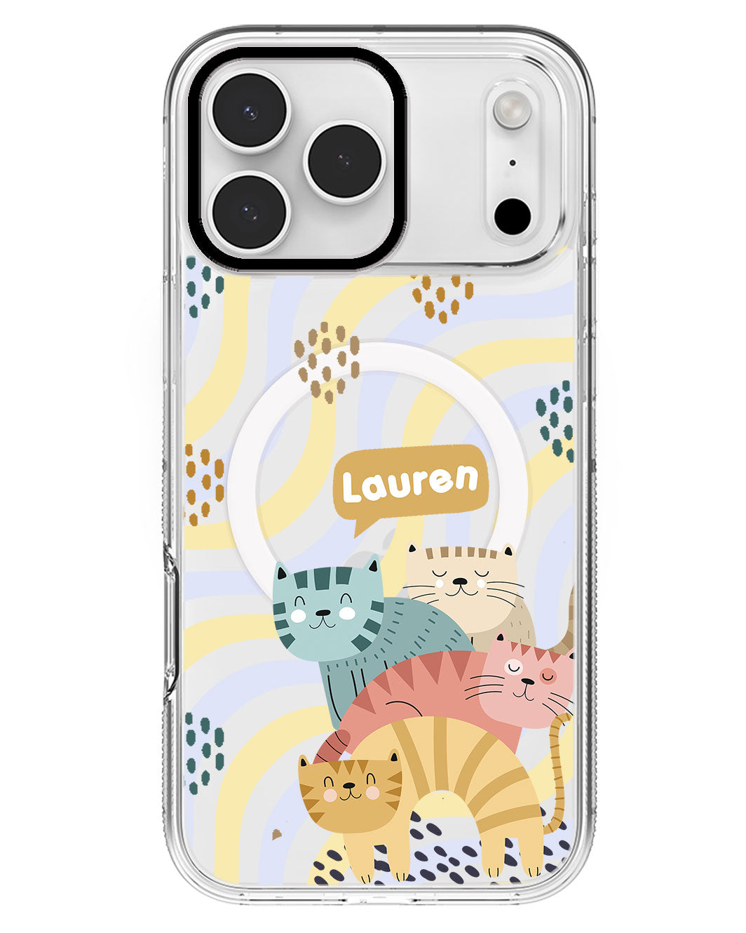 iPhone Rearguard MagSwap - Rainbow Meow 2.0