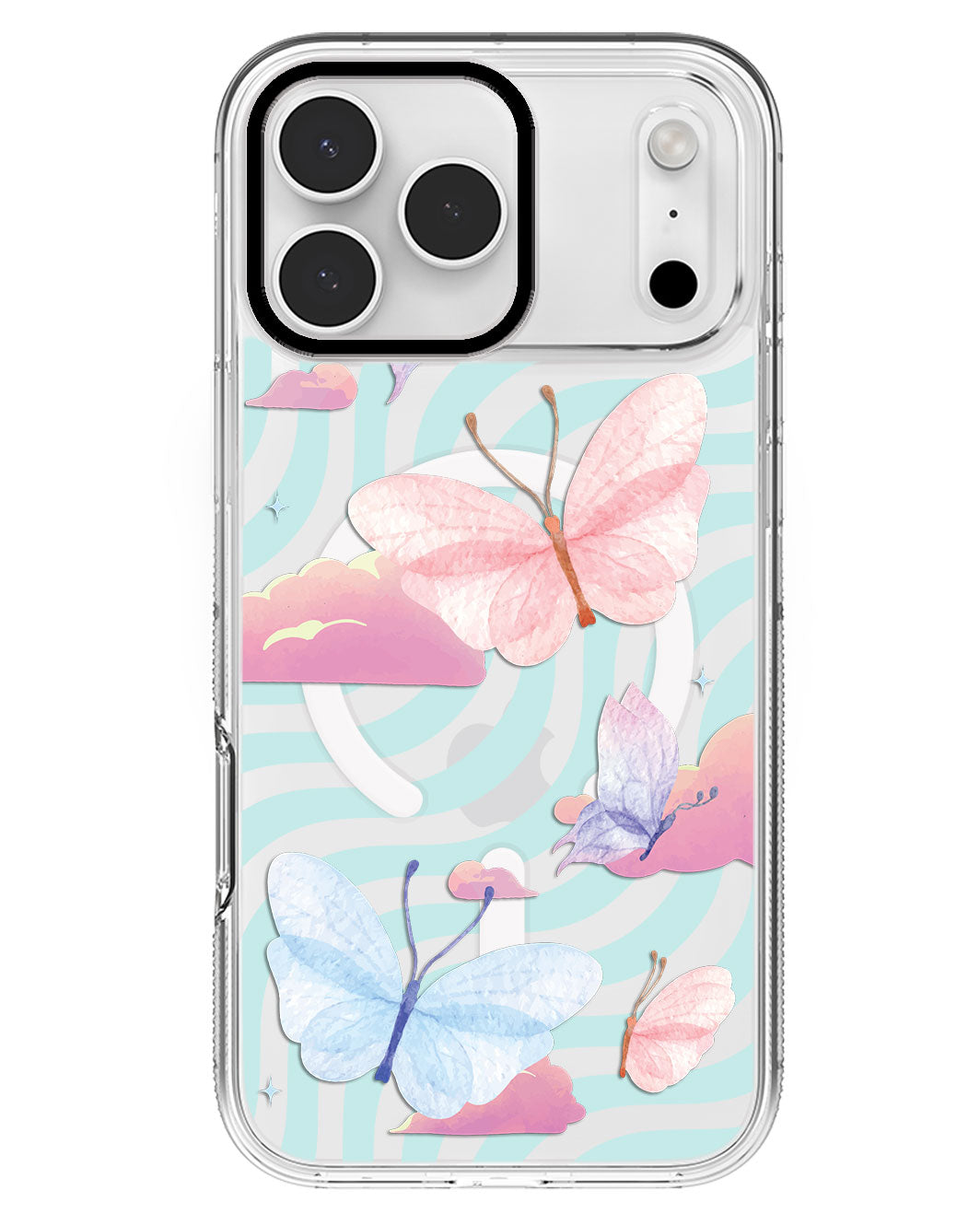 iPhone Rearguard MagSwap - Butterfly & Clouds