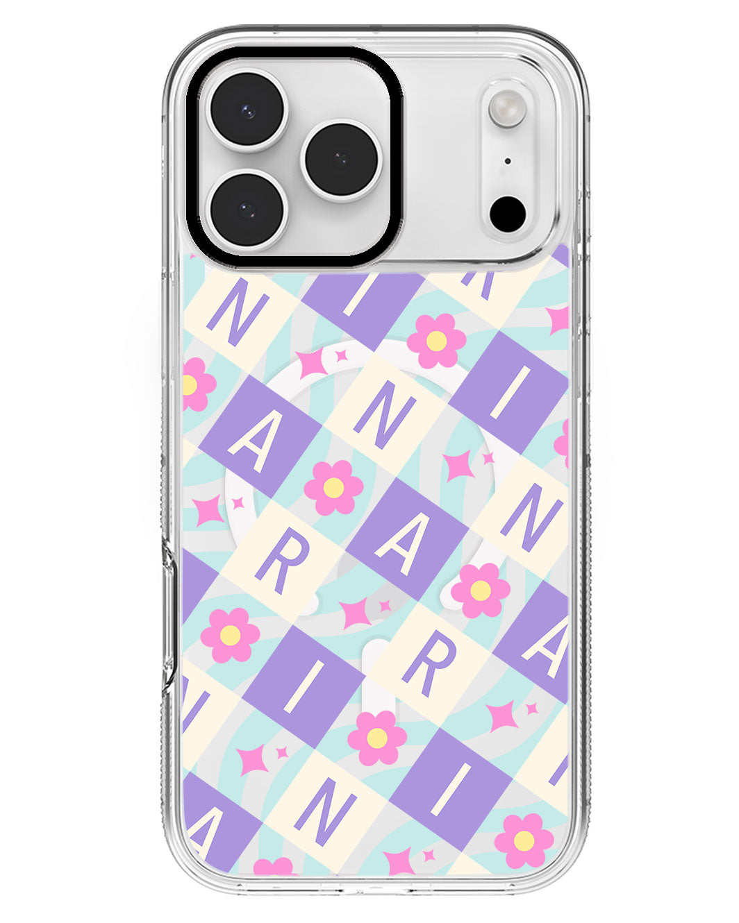 iPhone Rearguard MagSwap - CUSTOM MONOGRAM 3.0 Flower Grid 3.0