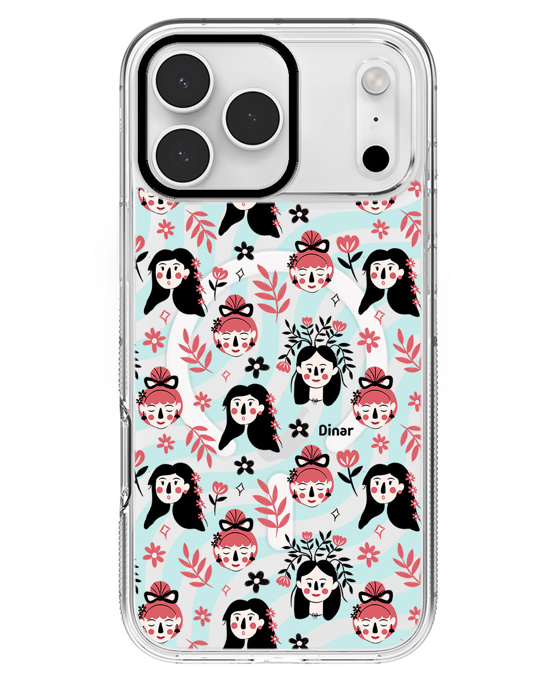 iPhone Rearguard MagSwap - Flowery Faces