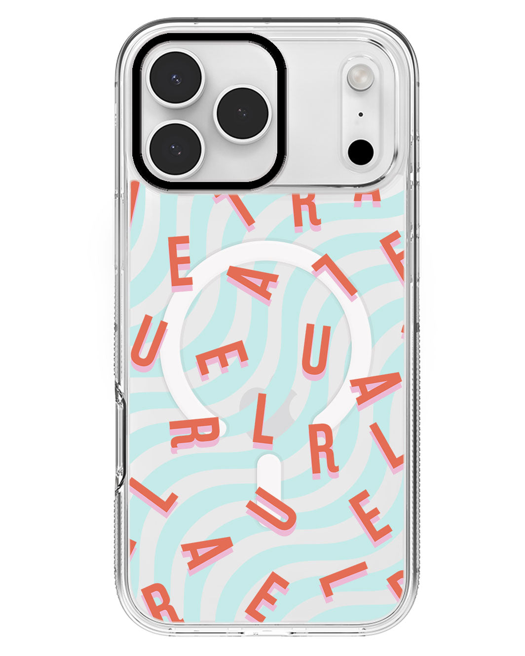 iPhone Rearguard MagSwap - CUSTOM MONOGRAM 1.0 Coral