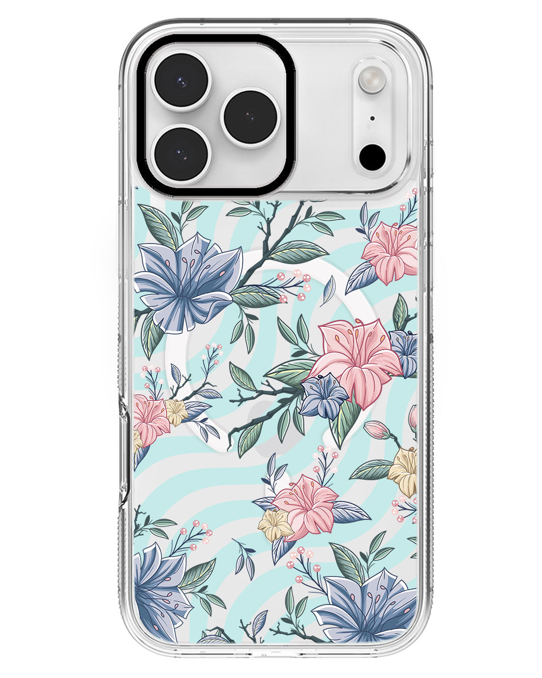 iPhone Rearguard MagSwap - Pink & Blue Floral